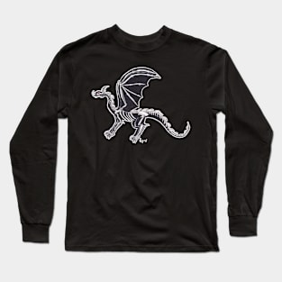 Skeleton Dragon by RJW Long Sleeve T-Shirt